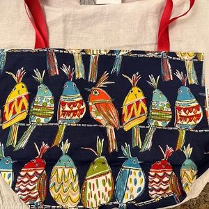 NWT crazy bird handmade tote